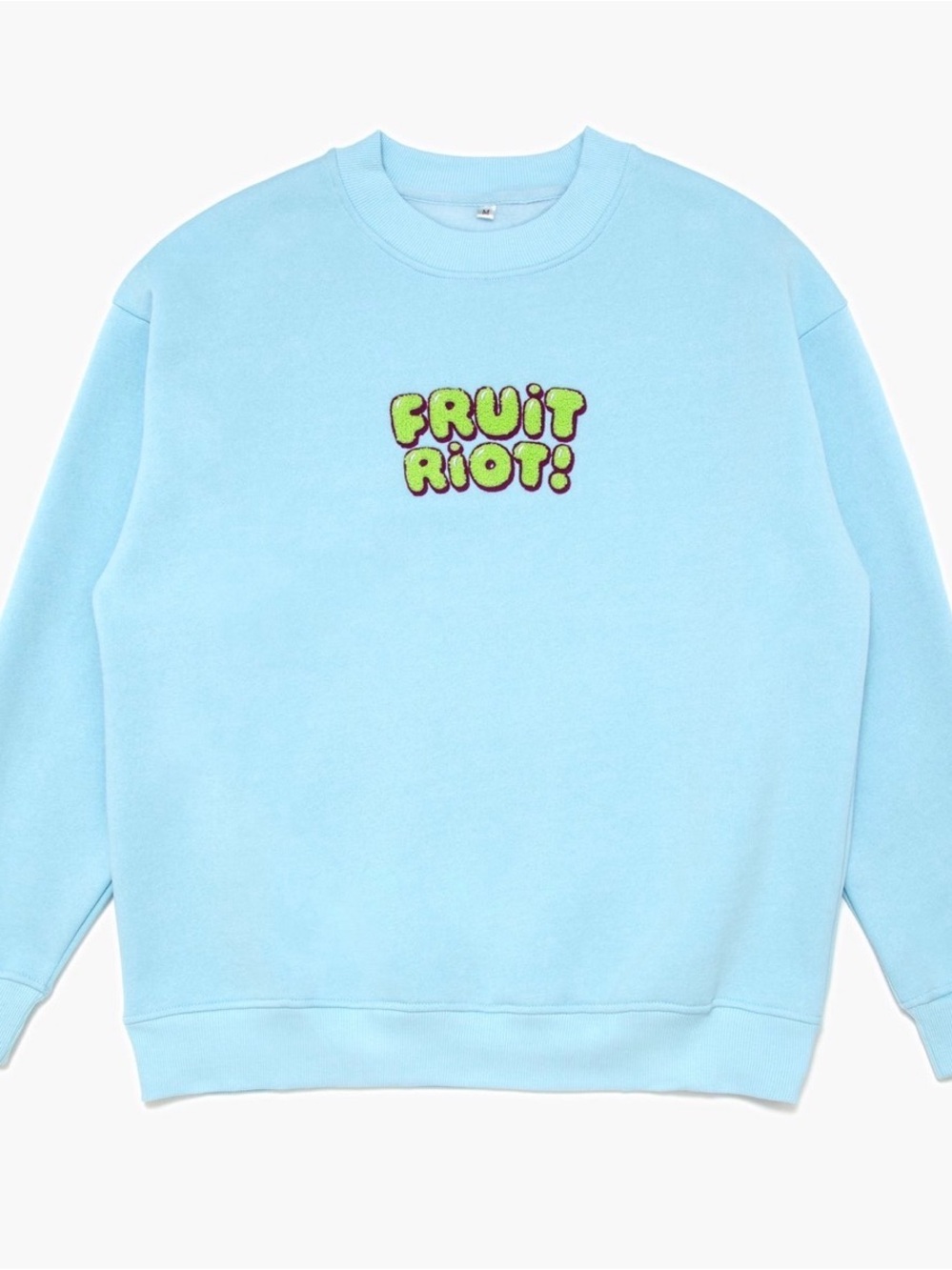 Light Blue 'Fruit Riot!' Crewneck Sweatshirt